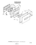 DOOR Diagram and Parts List for RM778PXT2  Whirlpool Microwave Oven Combo