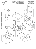 LOWER OVEN Diagram and Parts List for RBD305PDQ7  Whirlpool Wall Oven
