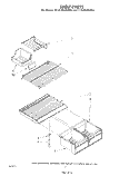 SHELF Diagram and Parts List for ET18JMXMWR6  Whirlpool Refrigerator