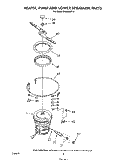 HEATER, PUMP AND LOWER SPRAY ARM Diagram and Parts List for DU8900XT3  Whirlpool Dishwasher