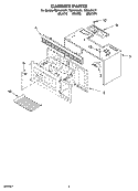 CABINET PARTS Diagram and Parts List for TMH14XLQ1  Estate Microwave