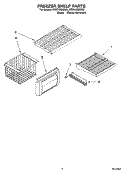 FREEZER SHELF PARTS Diagram and Parts List for KSSO48QMX02  KitchenAid Refrigerator