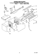 ICEMAKER PARTS, OPTIONAL PARTS (NOT INCLUDED) Diagram and Parts List for GX5SHDXTB00  Whirlpool Refrigerator