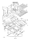 SHELF , LIT/OPTIONAL Diagram and Parts List for ET20DKXVN01  Whirlpool Refrigerator