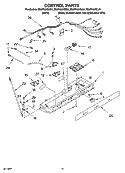 CONTROL PARTS Diagram and Parts List for ES2FHAXSL01  Whirlpool Refrigerator