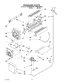 ICE MAKER, OPTIONAL Diagram and Parts List for 4YGD27DCHW01  Whirlpool Refrigerator