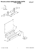 DOOR AND PANEL PARTS Diagram and Parts List for KUDU03FTPA0  KitchenAid Dishwasher