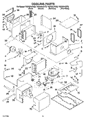 COOLING PARTS Diagram and Parts List for YGR556LRKS0  Whirlpool Range