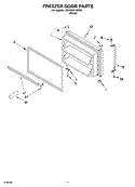FREEZER DOOR, OPTIONAL Diagram and Parts List for 3XARG477GF06  Whirlpool Refrigerator