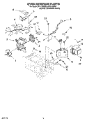 OVEN INTERIOR Diagram and Parts List for MT4110XKQ0  Whirlpool Microwave