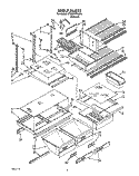 SHELF, LIT/OPTIONAL Diagram and Parts List for ET20DKXXN10  Whirlpool Refrigerator