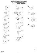 WIRING HARNESS PARTS Diagram and Parts List for WTW5860SG0  Whirlpool Washer