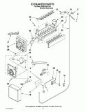 ICEMAKER PARTS Diagram and Parts List for KBRO36FTX04  KitchenAid Refrigerator