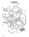 SECTION Diagram and Parts List for FGP335YW1  Roper Range