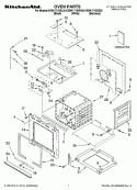 OVEN PARTS Diagram and Parts List for KEBK171SBL02  KitchenAid Wall Oven