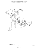 PANEL AND CONTROL Diagram and Parts List for TU4000XRP1  Whirlpool Trash Compactor