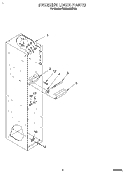 FREEZER LINER Diagram and Parts List for KSSS42MDX00  KitchenAid Refrigerator