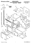 OVEN PARTS Diagram and Parts List for KEBV208MSS02  KitchenAid Wall Oven
