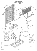 UNIT PARTS Diagram and Parts List for 5VET8WPKLQ01  Whirlpool Refrigerator