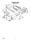 MANIFOLD Diagram and Parts List for SF370PEWN2  Whirlpool Range