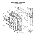 REFRIGERATOR DOOR Diagram and Parts List for KTRC18KXAL00  KitchenAid Refrigerator