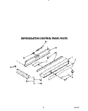 REFRIGERATOR CONTROL PANEL Diagram and Parts List for KSSS42MWX01  KitchenAid Refrigerator