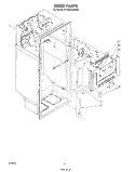 LINER Diagram and Parts List for ET18MKXSW00  Whirlpool Refrigerator