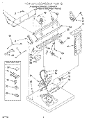 SECTION Diagram and Parts List for LER8858EQ0  Whirlpool Dryer