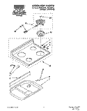 COOKTOP Diagram and Parts List for FEP330YW1  Roper Range