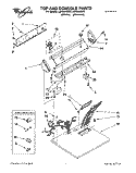 TOP AND CONSOLE, LIT/OPTIONAL Diagram and Parts List for LGR5624BN0  Whirlpool Dryer