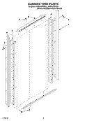 CABINET TRIM PARTS Diagram and Parts List for KSSV42FMS00  KitchenAid Refrigerator