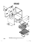 OVEN, OPTIONAL Diagram and Parts List for RF3105XXN0  Whirlpool Range