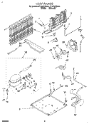 UNIT, LIT/OPTIONAL Diagram and Parts List for ET18ZKXDW00  Whirlpool Refrigerator