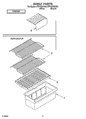 SHELF PARTS, LITERATURE AND OPTIONAL PARTS Diagram and Parts List for ET5WSEXKT01  Whirlpool Refrigerator