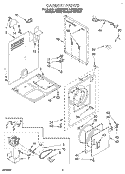 SECTION Diagram and Parts List for LER3622DZ1  Whirlpool Dryer