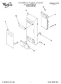 CONTROL PANEL Diagram and Parts List for MT7078XDQ0  Whirlpool Microwave