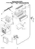 ICEMAKER PARTS Diagram and Parts List for KSRX25FTSS02  KitchenAid Refrigerator