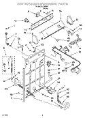 Part Location Diagram of 3946451 Whirlpool Timer - 60Hz