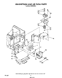 MAGNETRON AND AIRFLOW Diagram and Parts List for MW8550XS1  Whirlpool Microwave