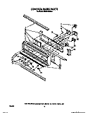 CONTROL PANEL, LIT/OPTIONAL Diagram and Parts List for KEBS276WBL0  KitchenAid Wall Oven