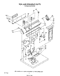 SECTION Diagram and Parts List for LE6810XSW0  Whirlpool Dryer
