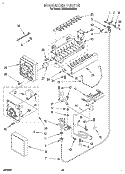 ICEMAKER, LIT/OPTIONAL Diagram and Parts List for KSSS48MAX03  KitchenAid Refrigerator