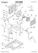 UNIT, LITERATURE Diagram and Parts List for CAR10RSL0  Crosley Air Conditioner