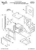 OVEN Diagram and Parts List for RBS305PDQ6  Whirlpool Wall Oven