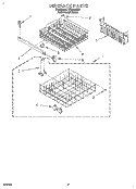 DISHRACK Diagram and Parts List for WU4500B0  Roper Dishwasher