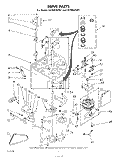 DRIVE Diagram and Parts List for LA7000XKW1  Whirlpool Washer