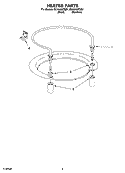 HEATER PARTS Diagram and Parts List for DU1248XTSS1  Whirlpool Dishwasher