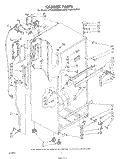 CABINET Diagram and Parts List for ET18JMYSN04  Whirlpool Refrigerator
