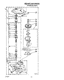 GEARCASE Diagram and Parts List for AL4132VL1  Whirlpool Washer