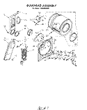 SECTION Diagram and Parts List for LE5600XKW0  Whirlpool Dryer